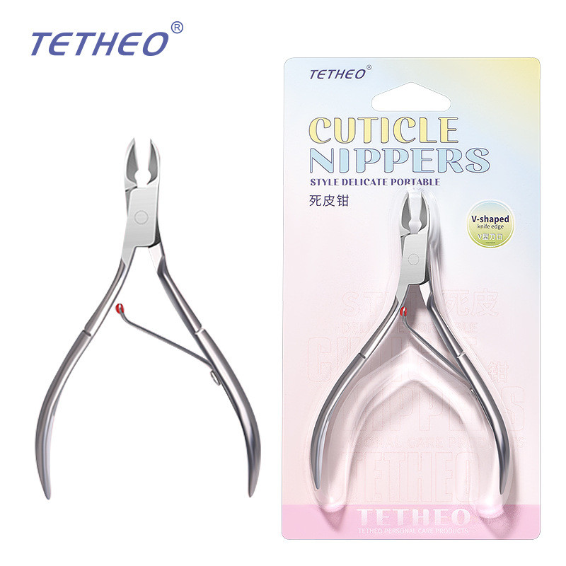 死皮剪美甲专用工具弹簧小刀斜口不锈钢锋利修嵌甲去死皮钳子俄式