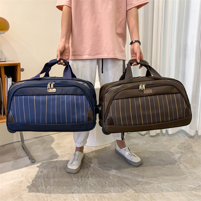 大容量手提旅行包拉杆包登机包男女旅游出差拉包行李包折叠轮滑包