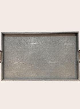 创意家居装饰摆桌面长方形盘茶盘轻奢水杯托盘家用客厅收纳盘摆件