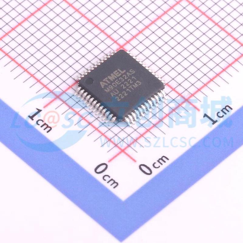 电能计量芯片 ATM90E32AS-AU-R TQFP-48(7x7) 电子元器件配单