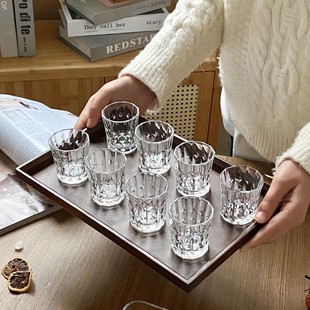 玻璃酒具烈酒杯一两杯小酒杯 玻璃白酒杯分酒器家用酒盅小号套装