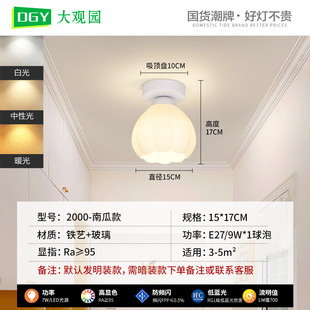 吸顶灯过道灯走廊灯现代简约阳台灯花朵衣帽间入户玄关过道大观园