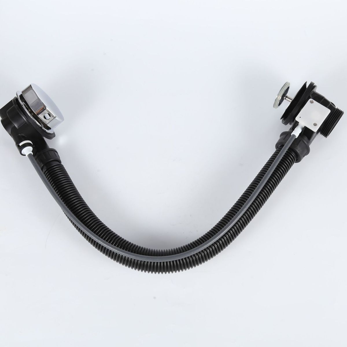 浴缸排水管溢水器 旋转式下水器下水管软管带去水孔浴缸配件