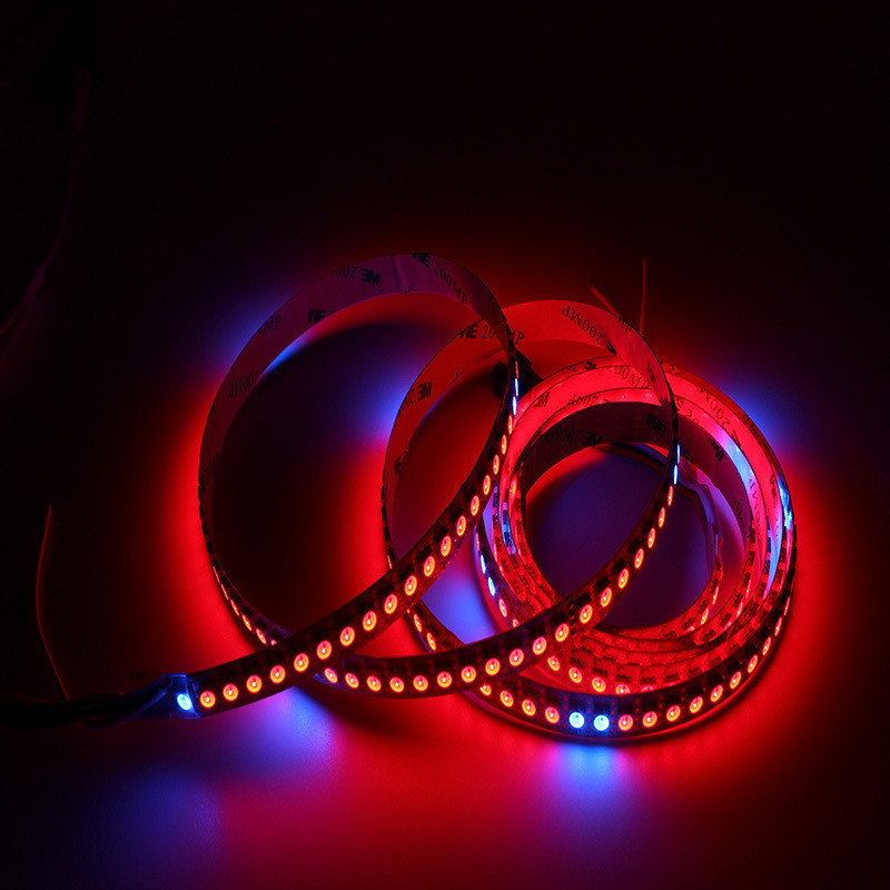 低压ws2815高亮144灯厂家直销12v幻彩跑马灯带5050幻彩led软灯条