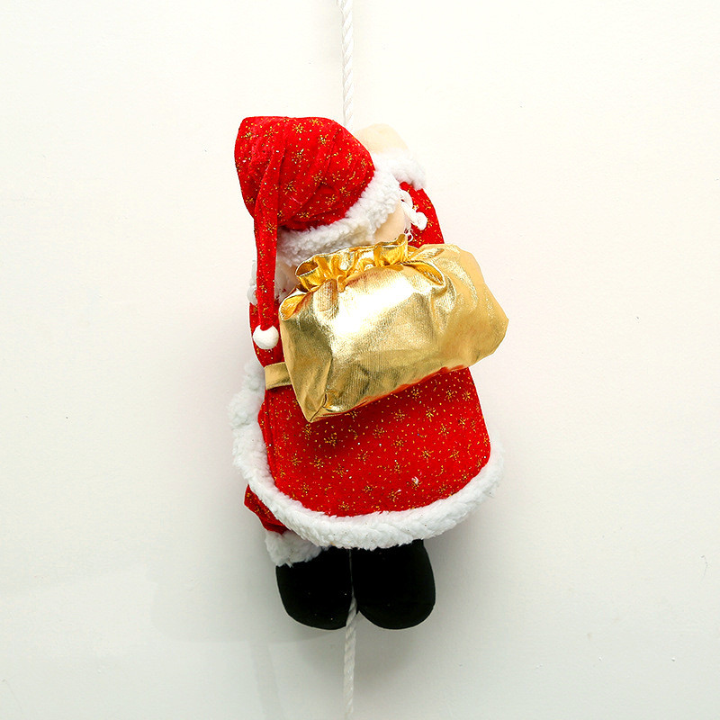 圣诞节装饰用品圣诞老人爬绳老人橱窗酒店幼儿园商场影院挂件吊饰