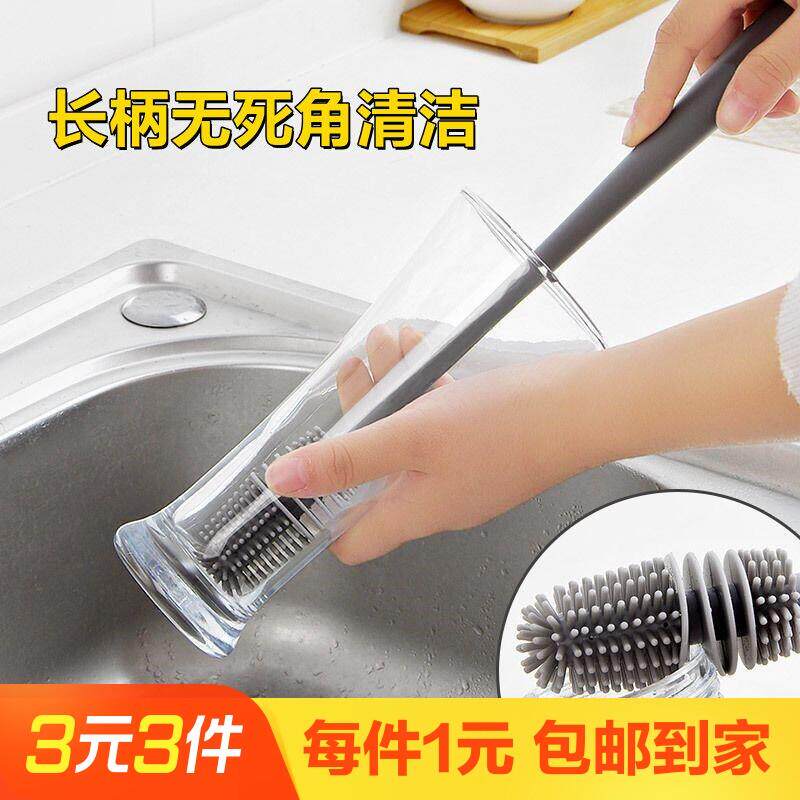 世燕长柄硅胶杯刷1支装