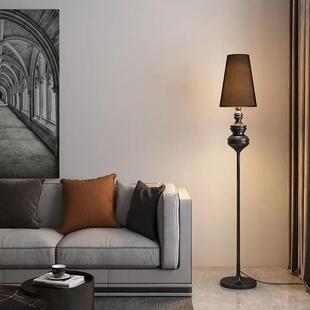美式复古落地灯客厅卧室沙发旁边装饰摆件床头设计感氛围立式台灯