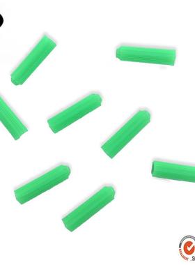 绿色胶塞膨胀螺丝 塑料胶粒胀塞涨塞 M6M8内膨胀螺栓8mm膨胀管6mm