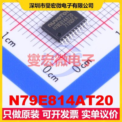 N79E814AT20 TSSOP-20 MCU/MPU/SOC微处理器控制器