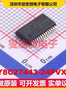CY8C27443-24PVXIT SSOP-28-208mil MCU/MPU/SOC微处理器控制器