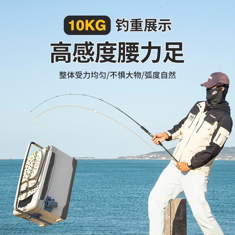 一本半近海船竿轻型快抽海钓竿碳素船钓竿远投jigging慢摇铁板竿