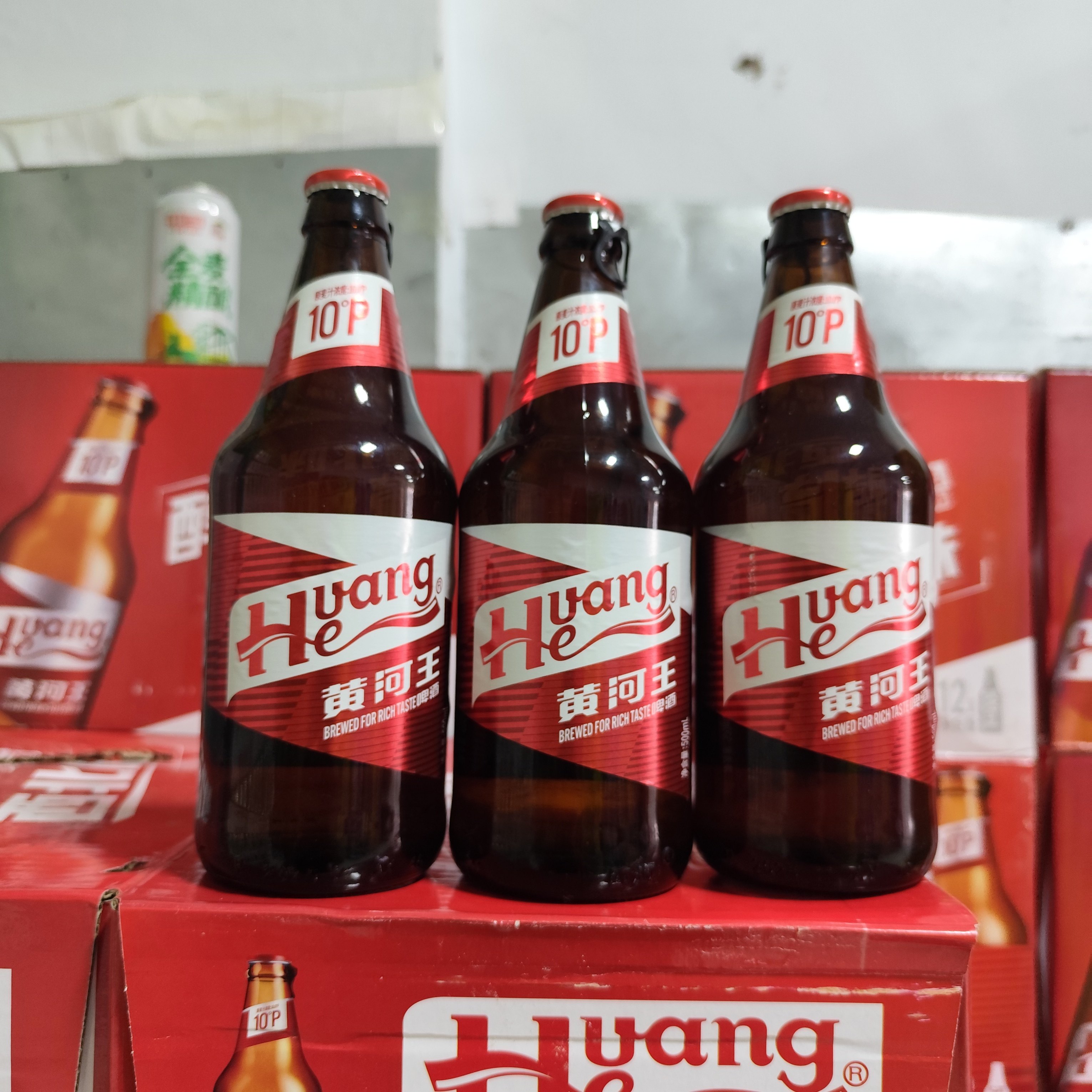 甘肃黄河王啤酒瓶装500ml*6瓶整箱醇厚西北味厂家直供正品包邮图片