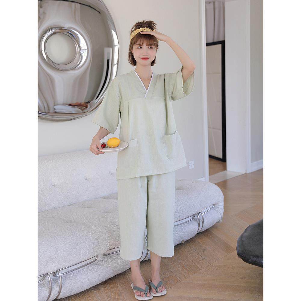 采购产品妇女蒸汽服，亚麻高端七分裤，夫妇家的衣服，睡衣，男人,居家布艺,汗蒸服,淘宝优惠券,粉丝福利购,淘宝优惠卷