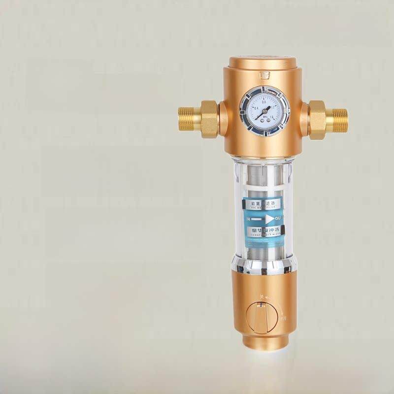 全屋自来水中央前置过滤器反冲洗家用净水器自动清洗全铜