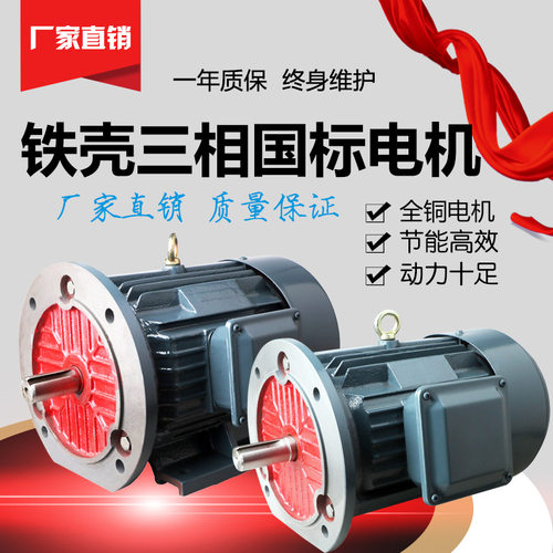 厂家直发三相异步电动机纯铜电机 YE3系列YE2 纯铜 22kw-4 YE3-18