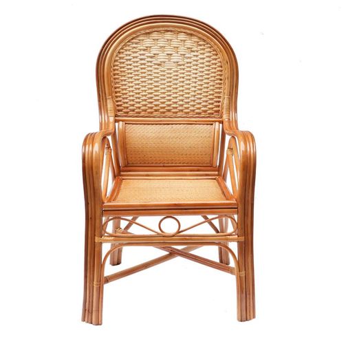 正宗真藤椅护腰办公椅送老人礼物单人休闲阳台座椅麻将茶楼家用