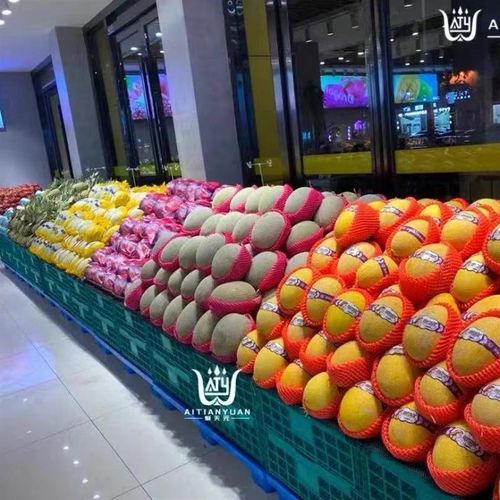 塑料折叠筐水果筐蔬菜框折叠周转箱框超市同款货架肉可折叠周转箱