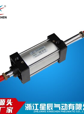 气动标准气缸SCD63-75不锈钢标准气缸活塞式气缸