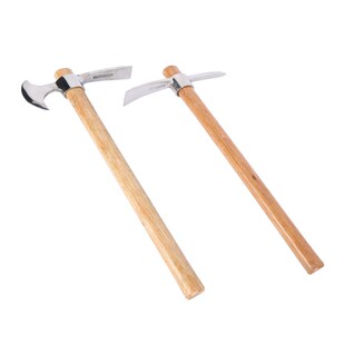 不锈钢园艺锄两用锄头 除草挖土神器农用锄耙子镐斧锄头农用锄头