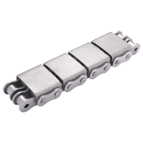 昆仑马U2盖板链精密输送机08B/10A/12A/16A/20A双排碳钢U型输送链