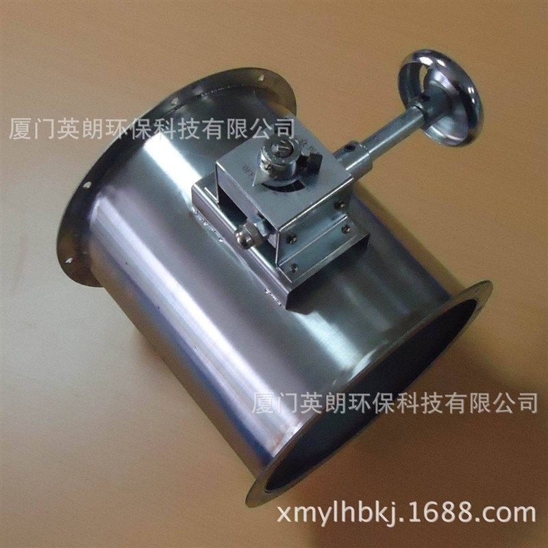 不锈钢风量蝶阀风阀圆形调节阀304#150mm300mm250mm100法兰式