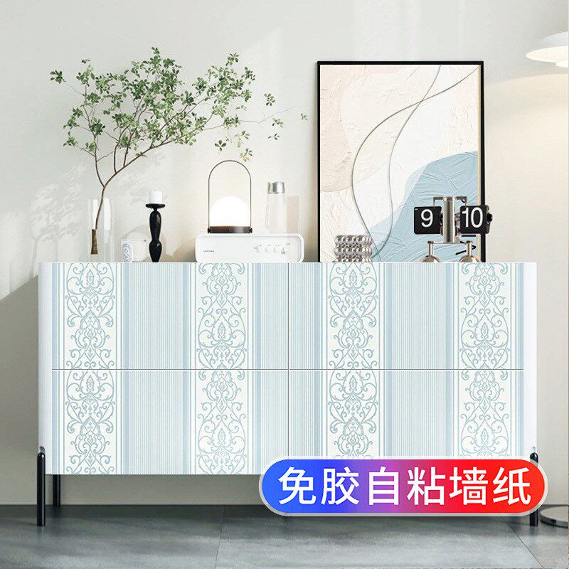 自粘贴纸衣橱柜门旧家具衣柜鞋柜子翻新美化厨房玻璃改造遮丑改色