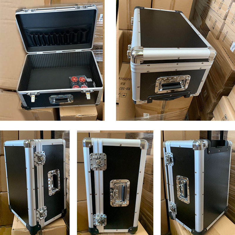 铝合金拉杆工具箱摄影器材收纳铝箱仪器设备铝合金箱万向轮