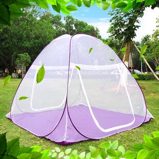 户外蒙古包蚊帐夏季帐篷式露营免安装打地铺旅行酒店便携有底蚊帐