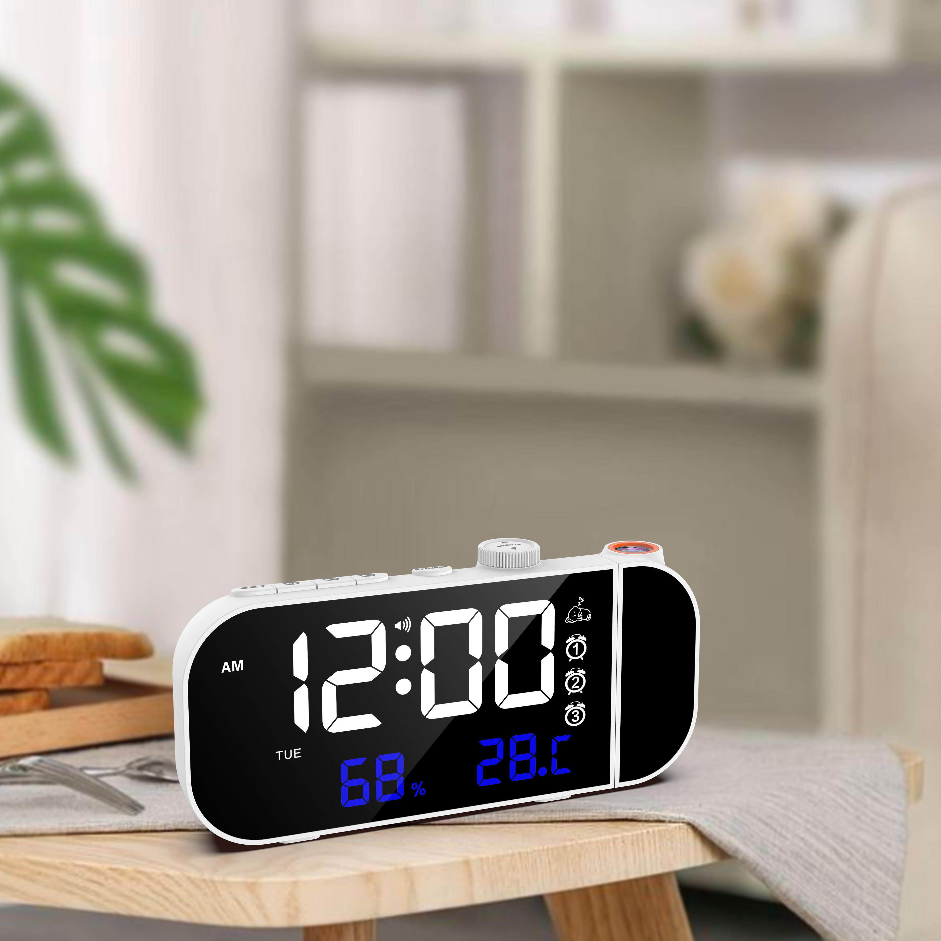 多功能电子闹钟投影钟收音机静音卧室床头钟墙面数字钟学生闹钟,家居饰品,台钟/闹钟,淘宝优惠券,粉丝福利购,淘宝优惠卷