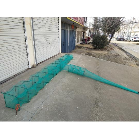 T型带翅大号虾笼捕鱼笼折叠地虾网渔网捕鱼网捕鱼工具中间倒鱼网