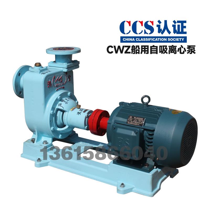 鸿金船用CWZ卧式自吸消防泵离心泵舱底泵海水泵压载泵ccs船检证书