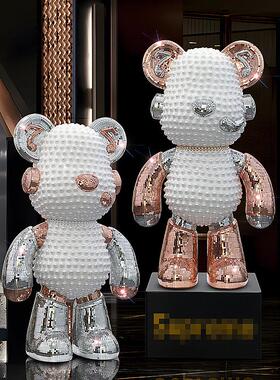 网红暴熊客厅电视柜大型落地式摆件高端无障碍豪华装饰家居大型扑