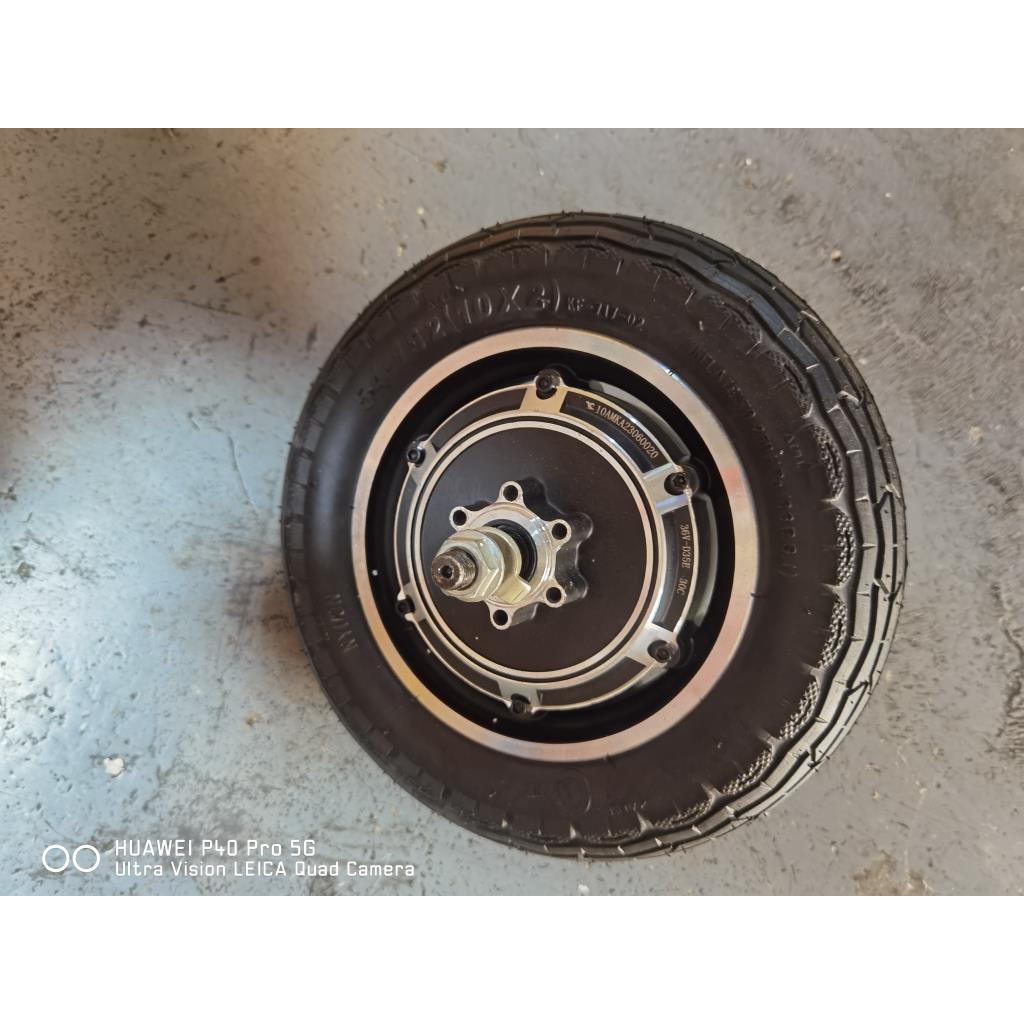 10寸碟刹轮毂无刷滑板车电动车电机配10*2.125 2.5 2.75 3.0轮胎