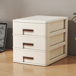 收纳盒抽屉式分多层小柜子办公室桌面文件收纳盒书桌上整理收纳箱