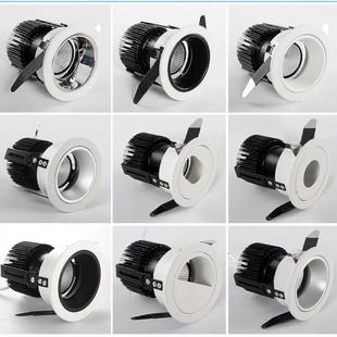 中性光酒店洗墙射灯75开孔 COB3500K5000普瑞深防眩光天花灯嵌入式