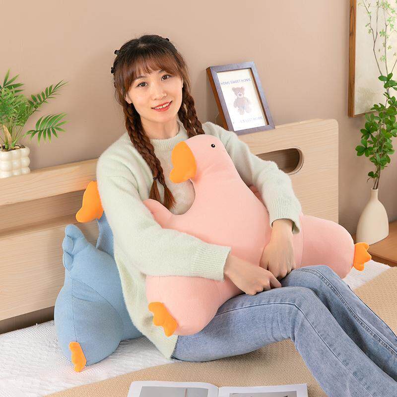 冰豆豆凉感大鹅办公室靠垫久坐护腰汽车座椅靠背宿舍沙发坐椅靠枕