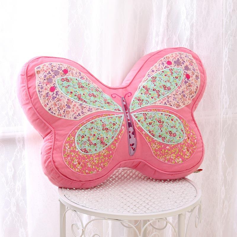 布艺绗缝小公主跳舞女孩男孩生日礼物儿童韩式可爱抱枕靠垫套