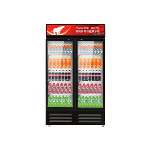 单门双开门超市餐厅酒水柜 饮料冷藏展示柜商用保鲜柜冰箱立式