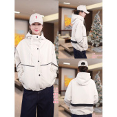 春季 二米专享 户外机能撞线连帽外套女FW091532