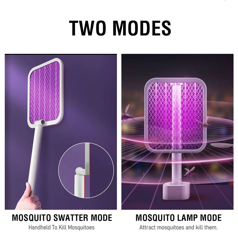 网红180 ° rotatable folding electric mosquito swatter