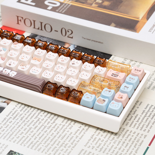 漫步猫M68三模无线有线蓝牙机械键盘RGB办公游戏静音麻将音ipad