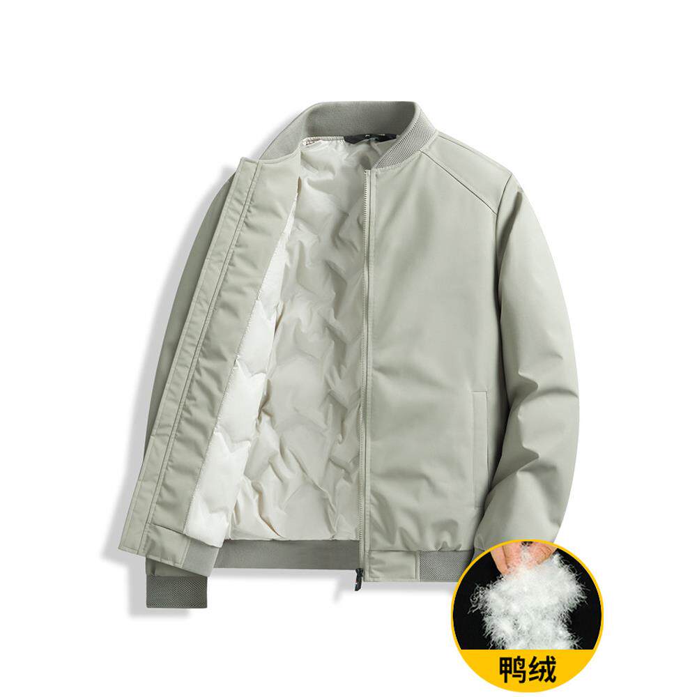 男士羽绒服秋冬季加厚棒球服夹克短款潮牌宽松冬装上衣服冬天外套