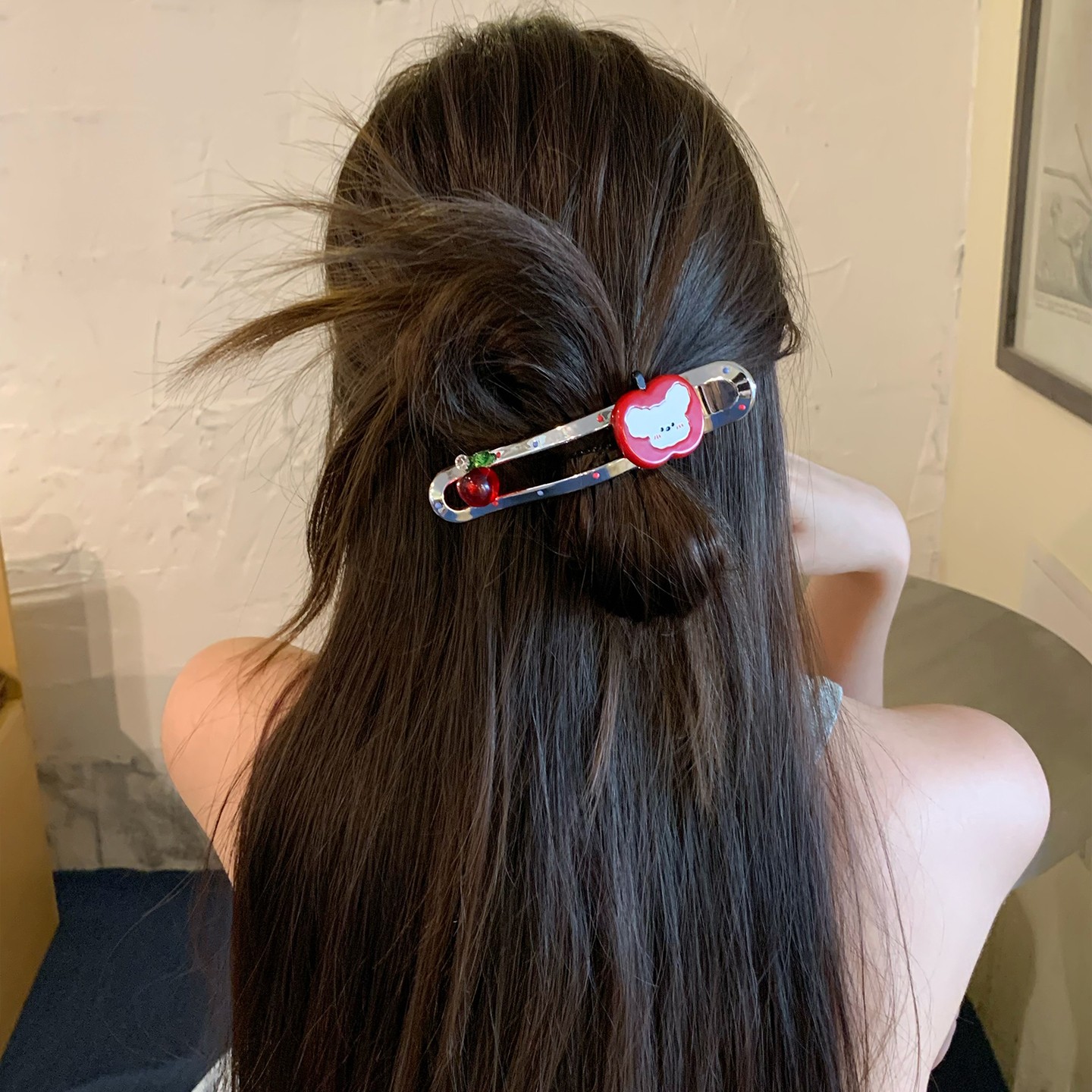 韩系可爱红苹果小熊大号