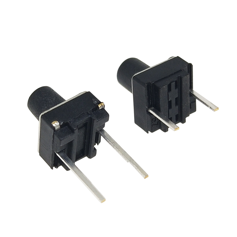 轻触开关中2脚6*6*4.3/5/7.5/8/9/10MM微动立式 按键开关中二脚2P