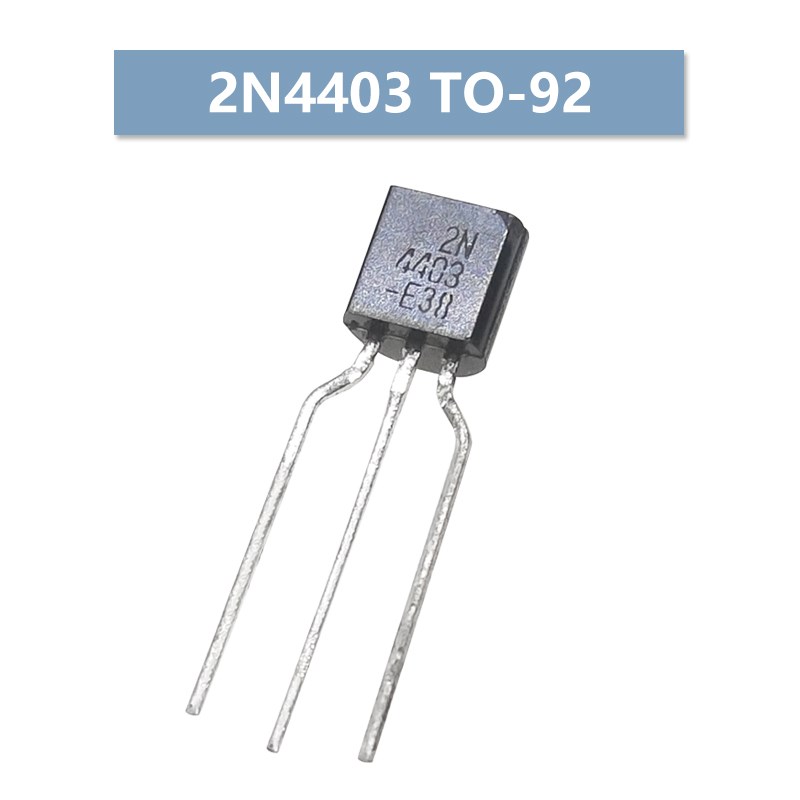 2N4401/2N4403 NPN/PNP 0.6A/40V功率晶体三极管直插TO-92定型脚