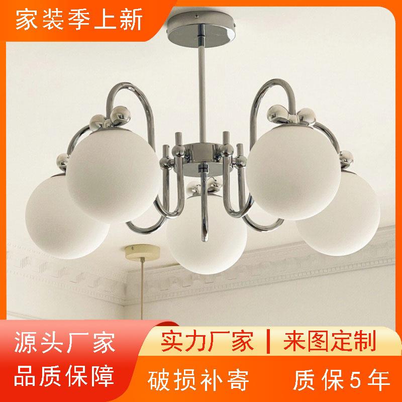 创意轻法式奶油风简约现代客厅吊灯网红蝴蝶结吊灯卧室书房灯具