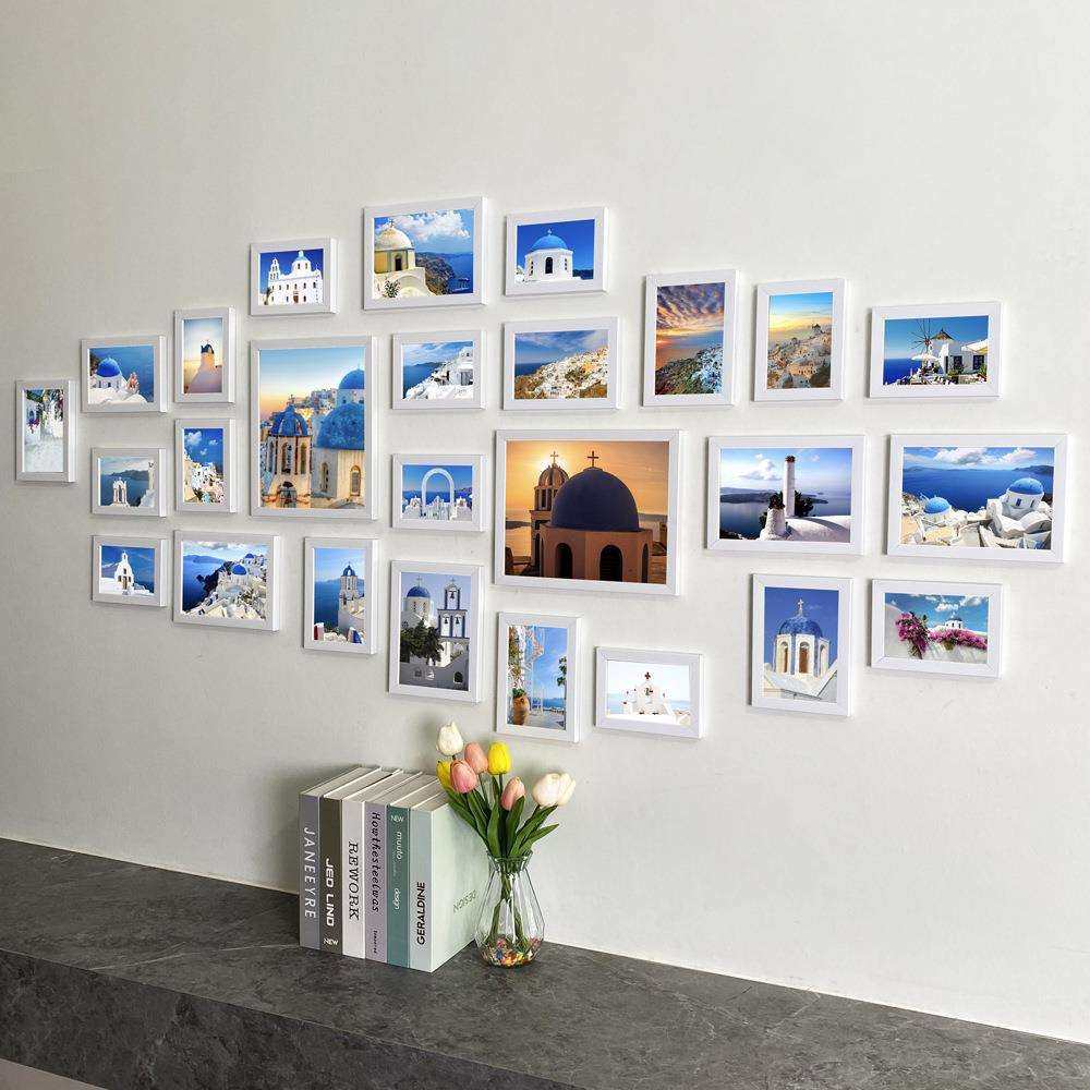 新款26框地中海照片墙装饰墙贴客厅创意组合相框挂墙相片相册背景,金属材料及制品,金属加工件/五金加工件,淘宝优惠券,粉丝福利购,淘宝优惠卷