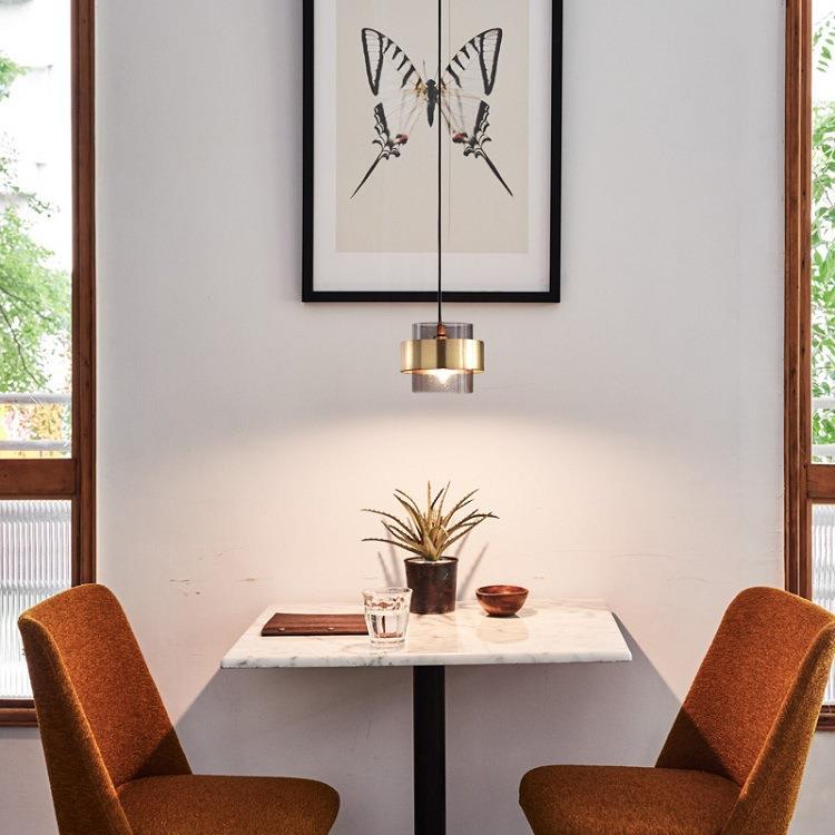 北欧餐厅床头吊灯现代简约服装店吧台灯具创意给合个性卧室玻璃灯