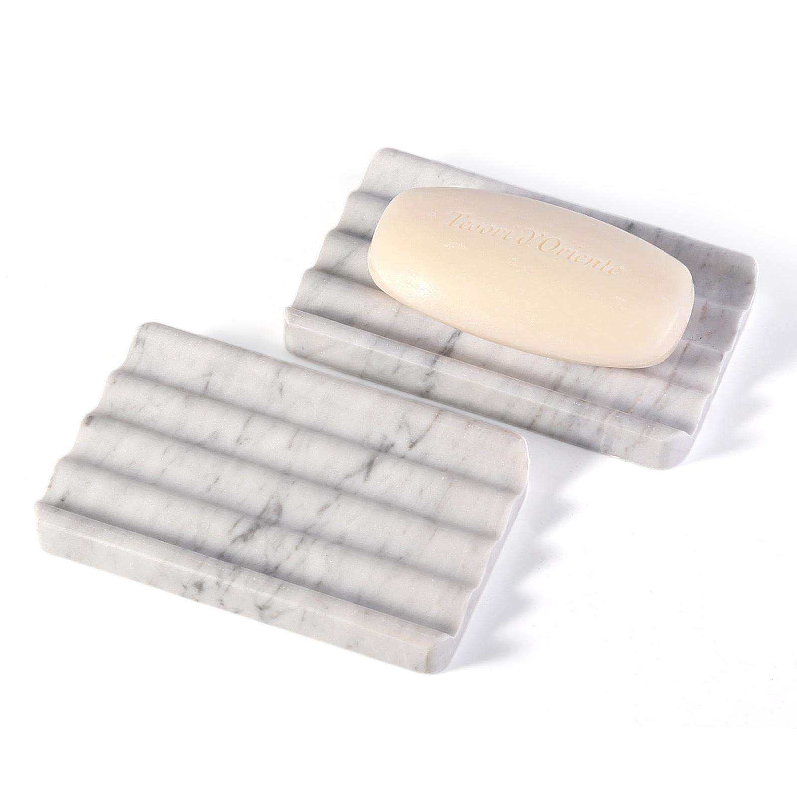 大理石香皂盒肥皂轻奢沥水2025新款高级酒店家用卫生间送礼两个装