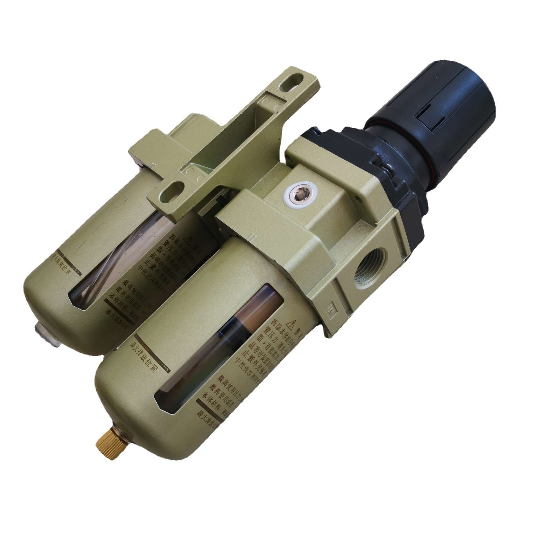 河北利阳环保气源三联件 AW4000-04过滤器  单杯油雾器04口径现货